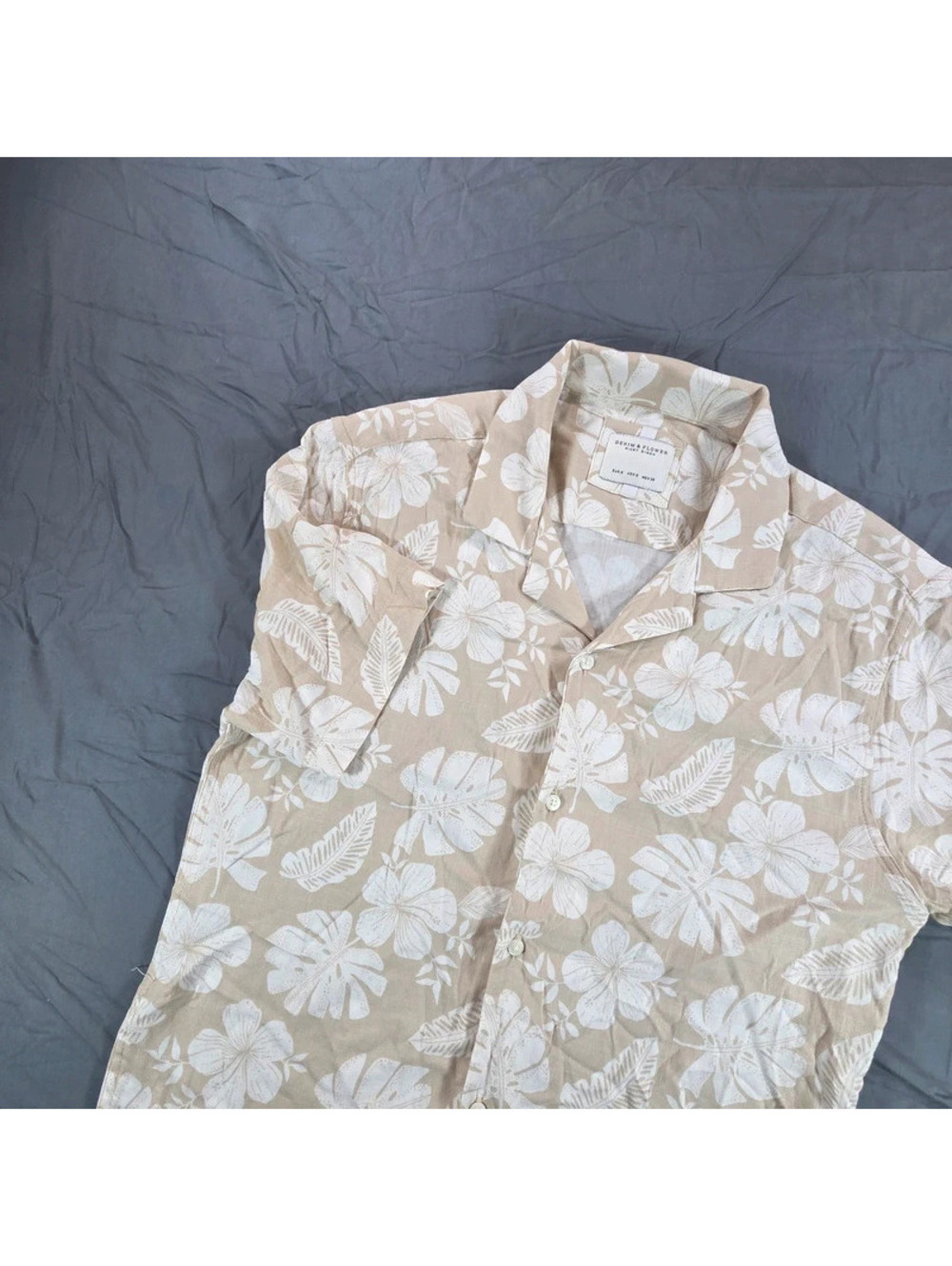 Denim & Flower short-sleeve button-down shirt